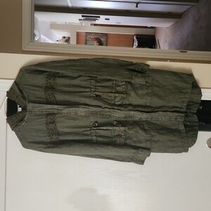 Olive green light weight coat